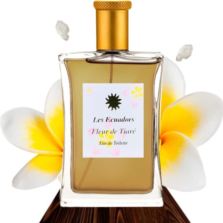 Parfum Fleur de Tiaré d’Ecuadors disponible au Bijou Parfumé à Grenoble, fragrance exotique et envoûtante.